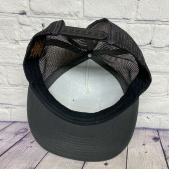 YUPOONG The Classics Hat Cap Snapback Black Gray Trucker Mesh Sew on Patch Logo - Picture 6 of 10